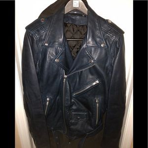 BLK DNM leather motorcycle jacket
